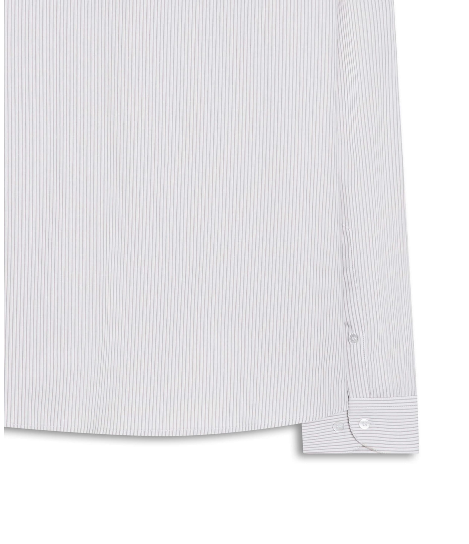 Camisa Cotton Listras Emilio Classic Cinza Claro