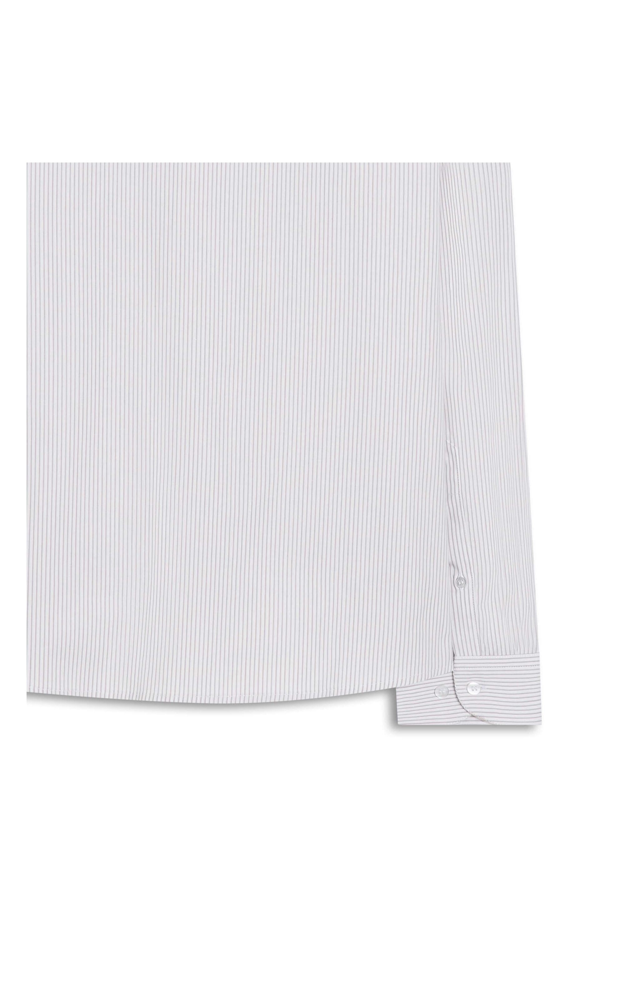 Camisa Cotton Listras Emilio Classic Cinza Claro