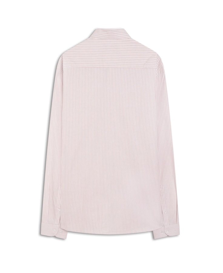 Camisa Cotton Medium Stripes Rosa Velho