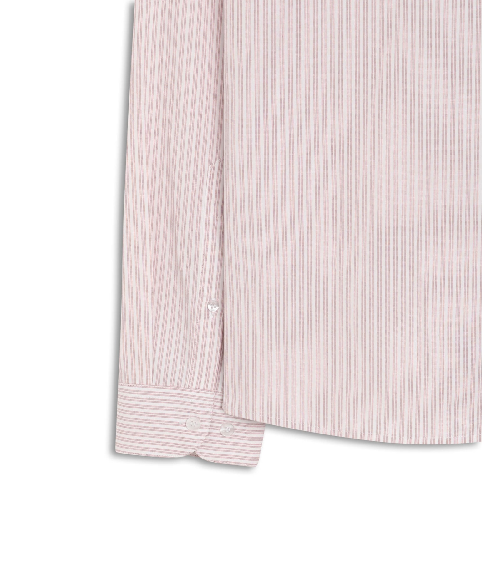Camisa Cotton Medium Stripes Rosa Velho