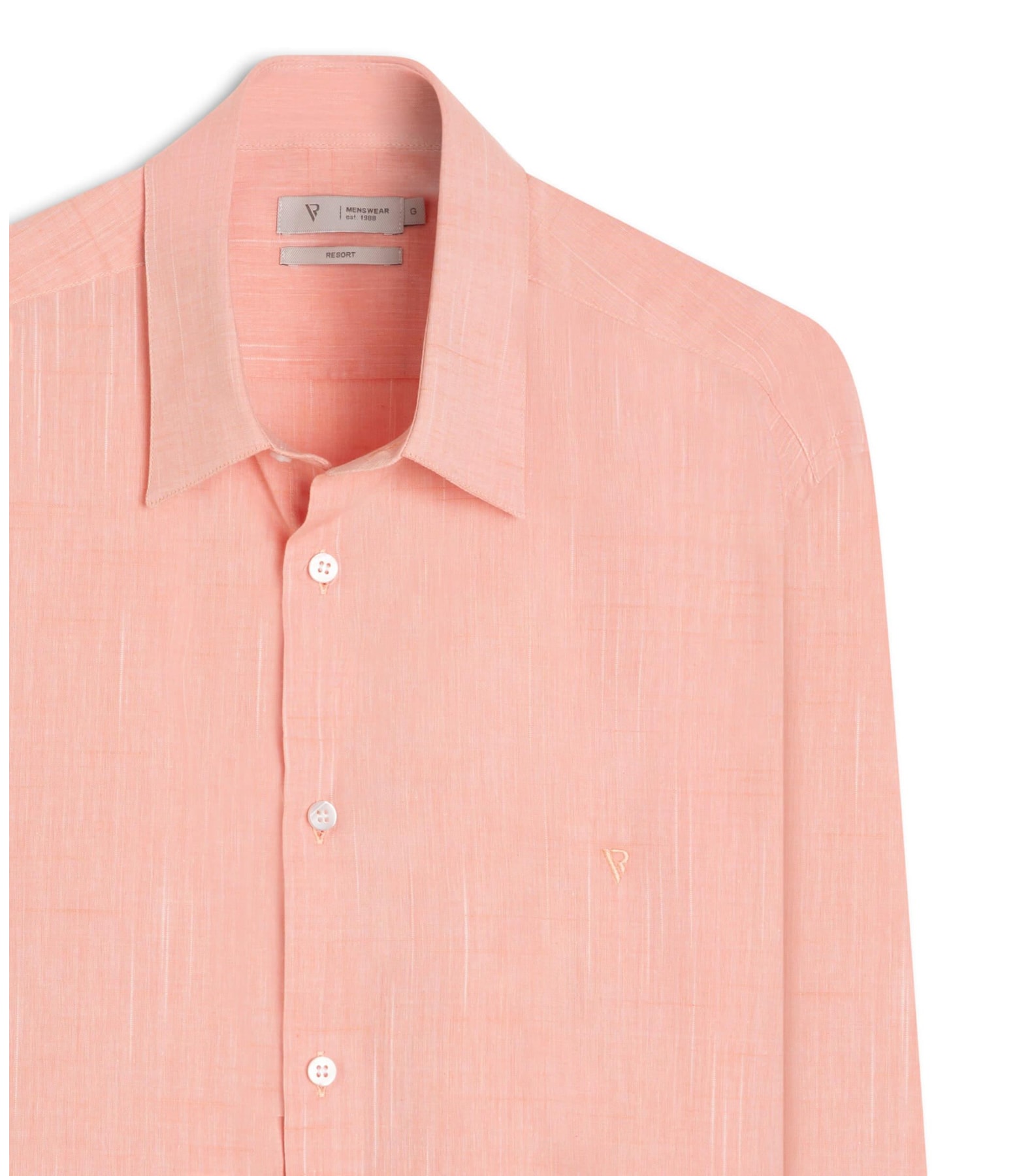 Camisa Cotton Shangai Salmao