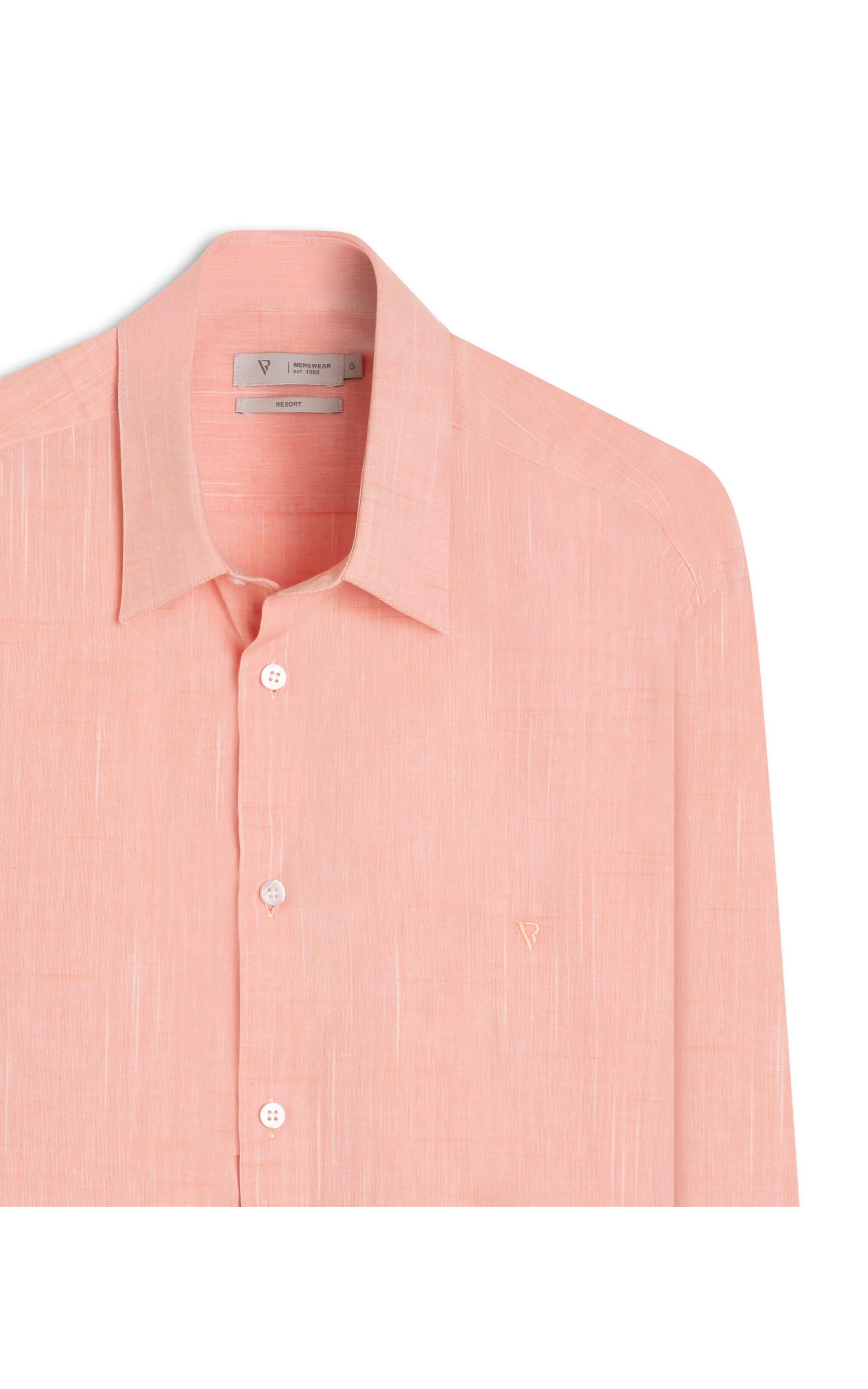 Camisa Cotton Shangai Salmao