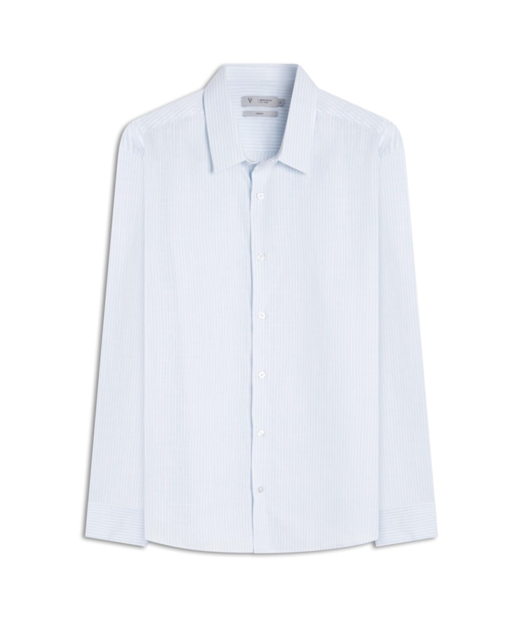 Camisa Cotton Slub Noah Azul Bic