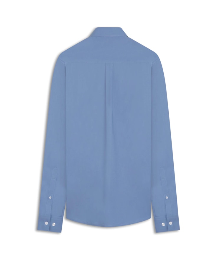 Camisa Cotton Stretch Azul Seco