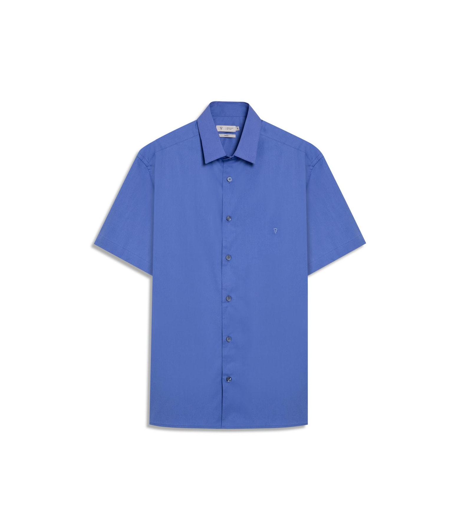 Camisa Cotton Stretch Shangai Azul Pervante
