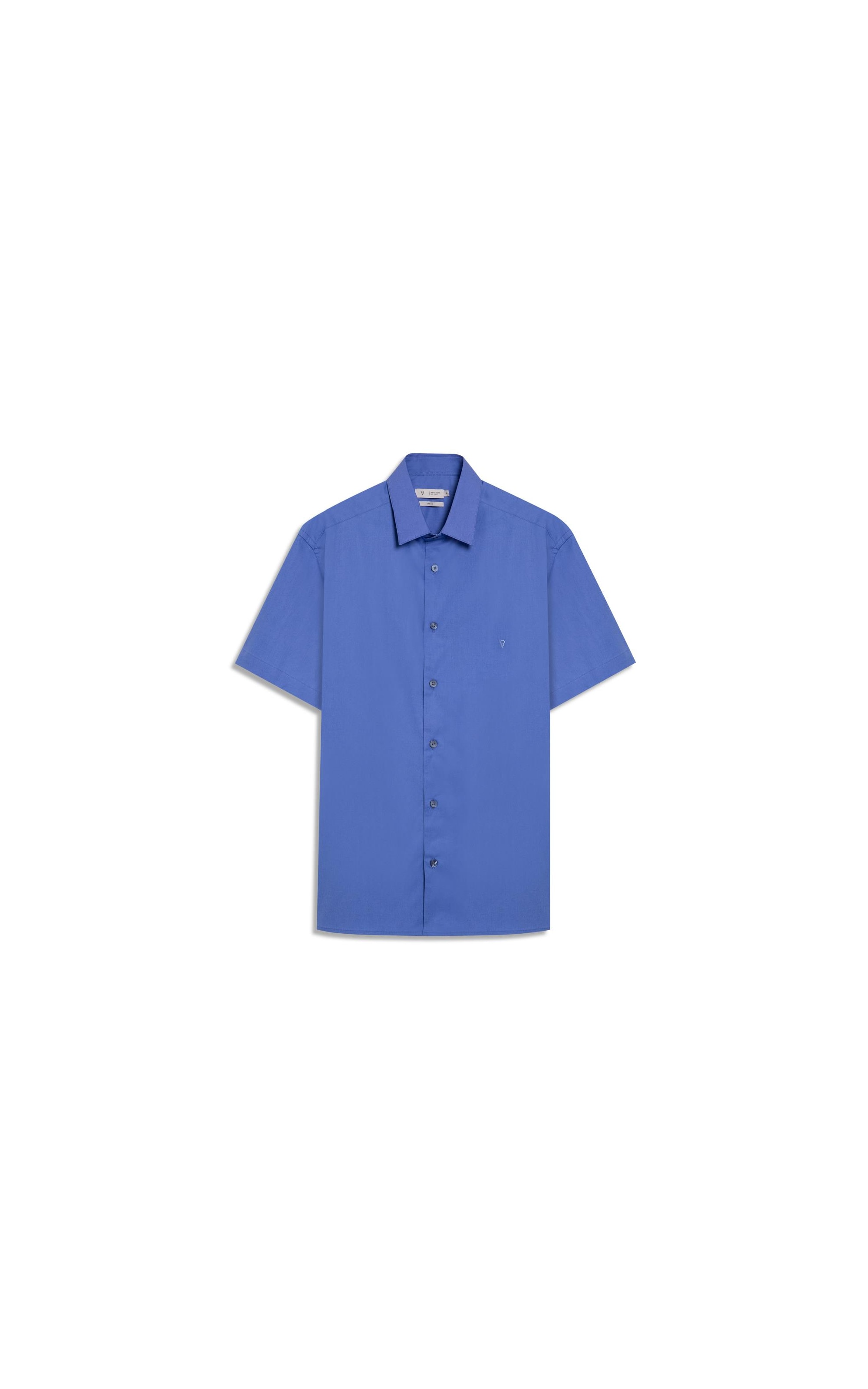 Camisa Cotton Stretch Shangai Azul Pervante