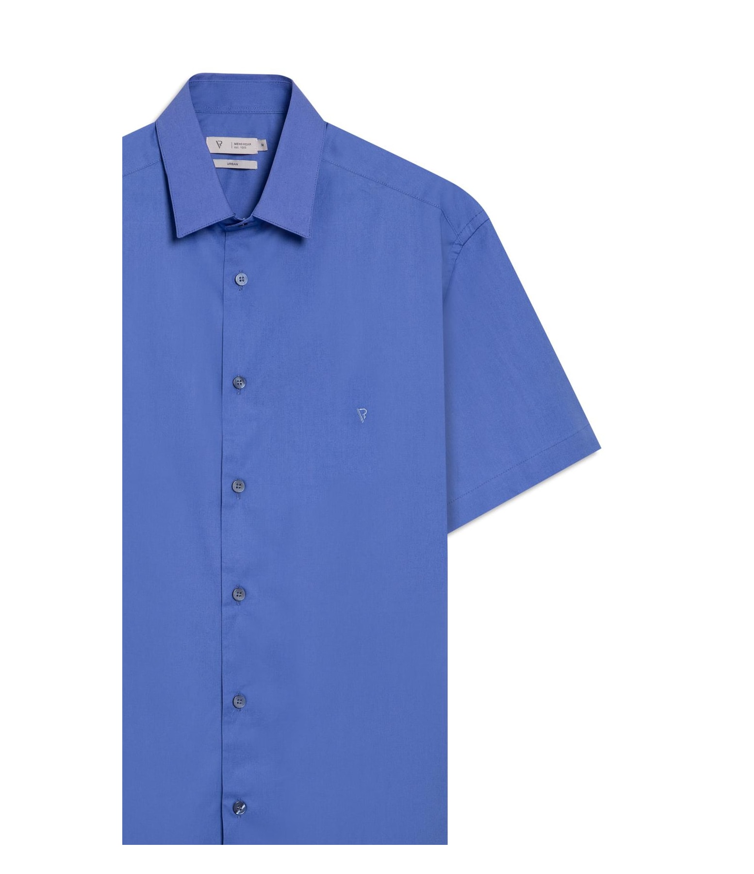 Camisa Cotton Stretch Shangai Azul Pervante