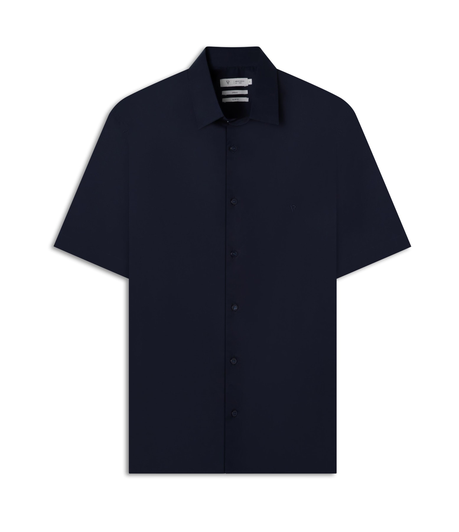 Camisa Cotton Stretch Shangai Dark Navy