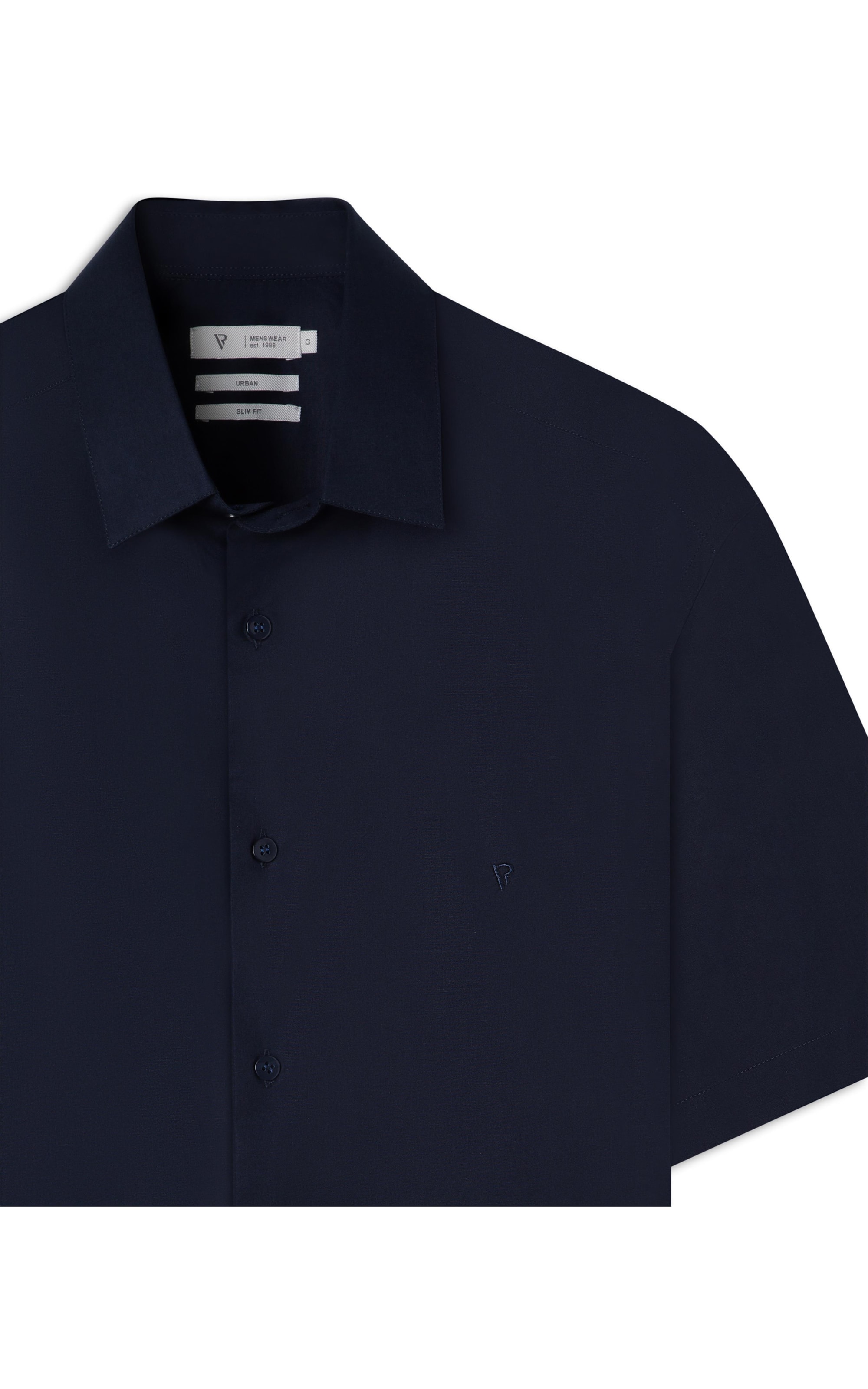 Camisa Cotton Stretch Shangai Dark Navy
