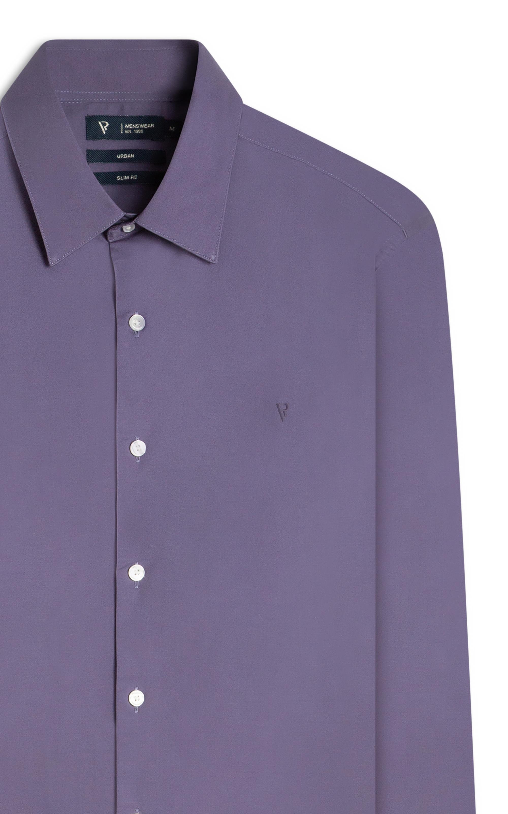 Camisa Cotton Stretch Slim Irish Azul Chofer