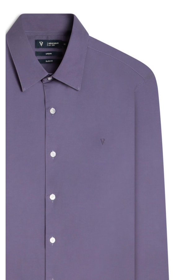 Camisa Cotton Stretch Slim Irish Azul Chofer