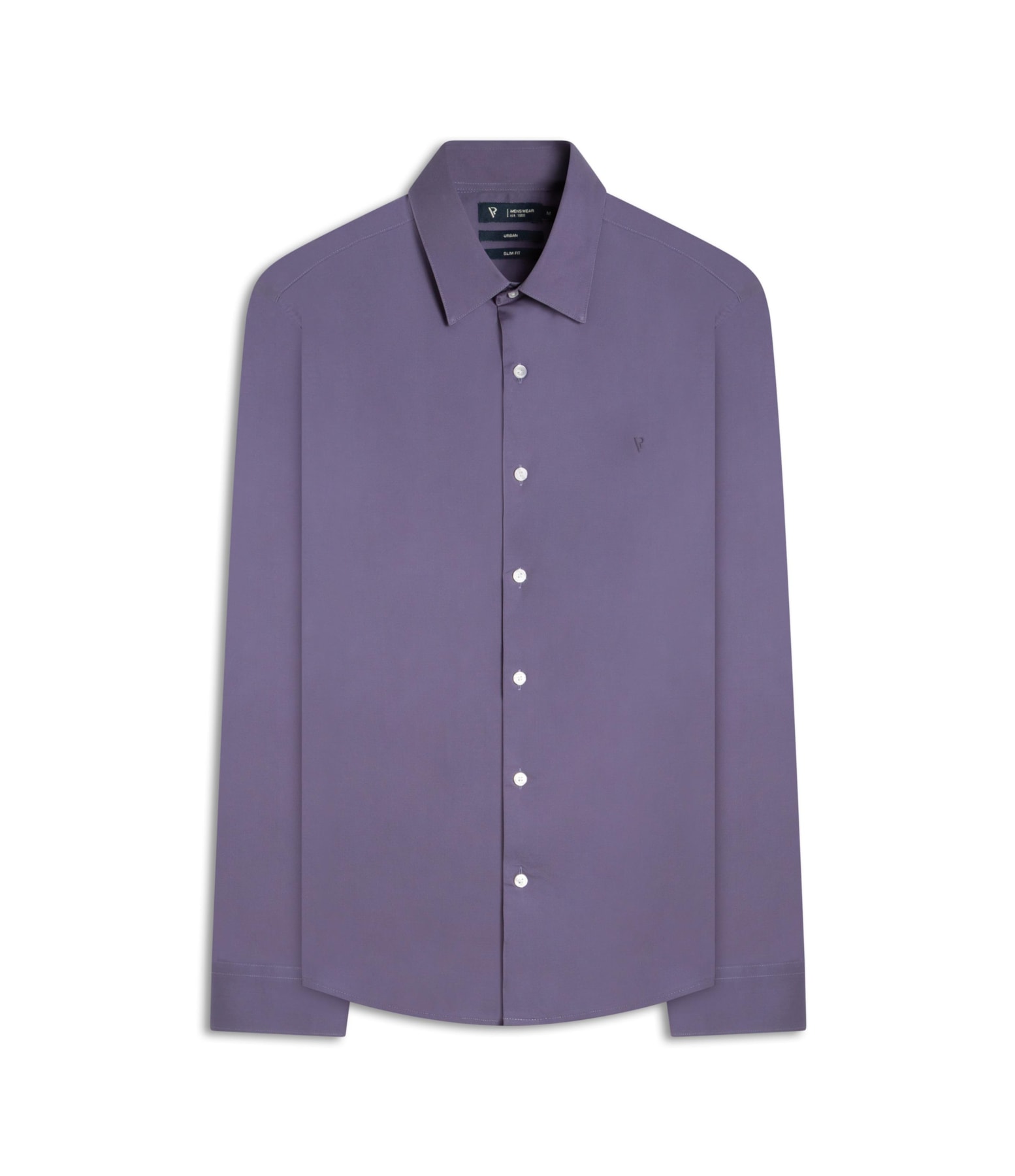 Camisa Cotton Stretch Slim Irish Azul Chofer