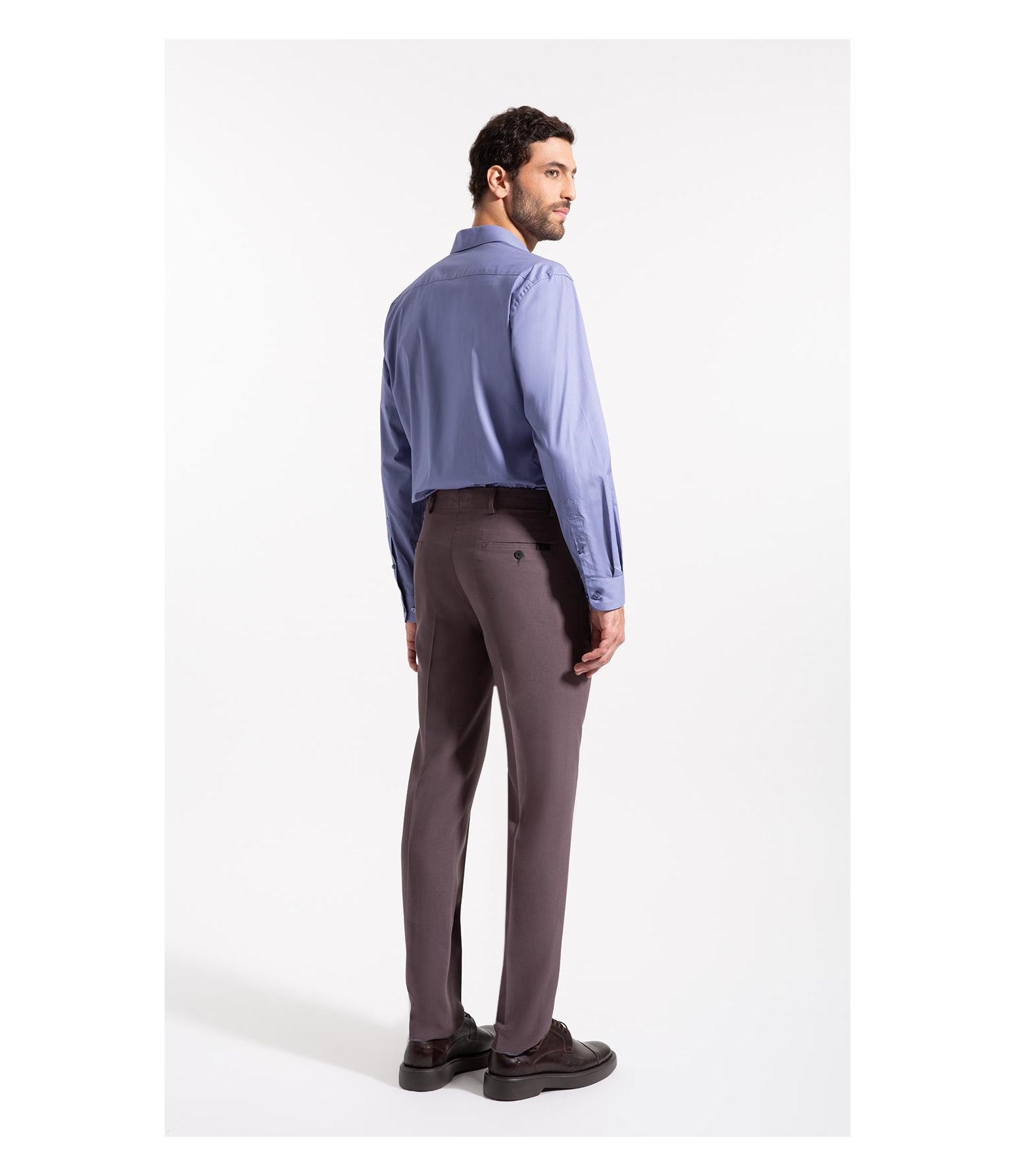 Camisa Cotton Stretch Slim Irish Azul Chofer