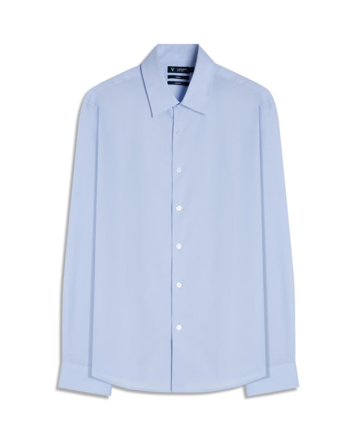 Camisa Cotton Stretch Slim Irish Azul Claro