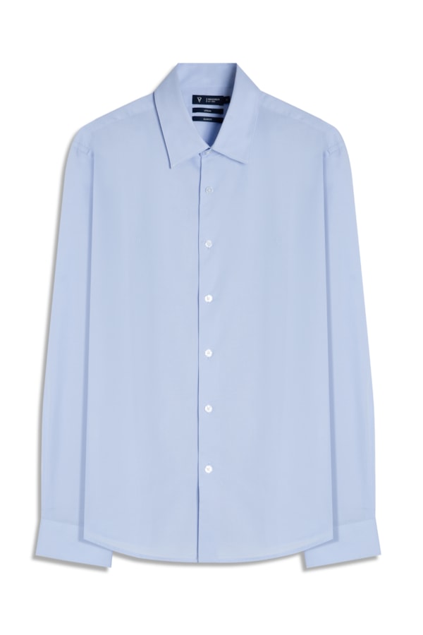 Camisa Cotton Stretch Slim Irish Azul Claro