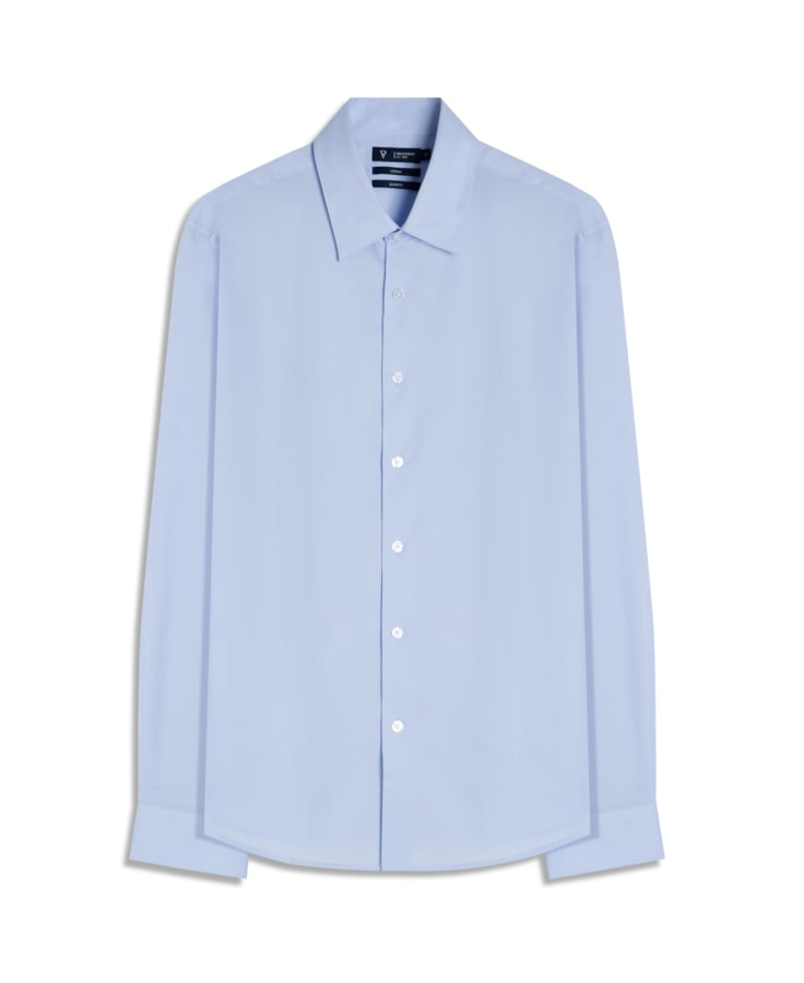 Camisa Cotton Stretch Slim Irish Azul Claro