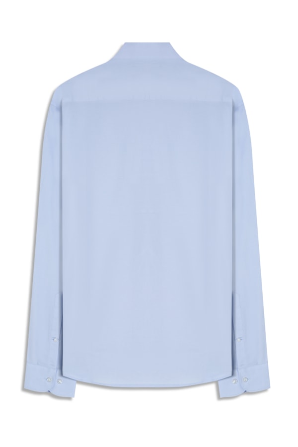 Camisa Cotton Stretch Slim Irish Azul Claro