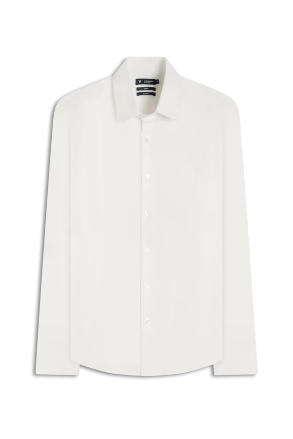 Camisa Cotton Stretch Slim Irish Branco