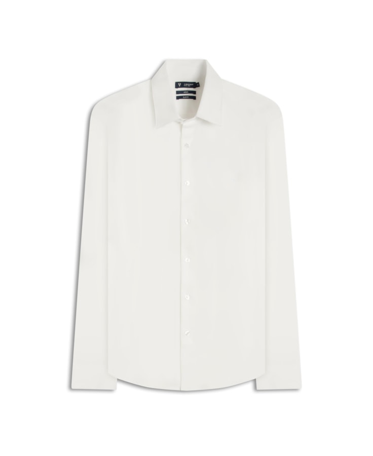Camisa Cotton Stretch Slim Irish Branco