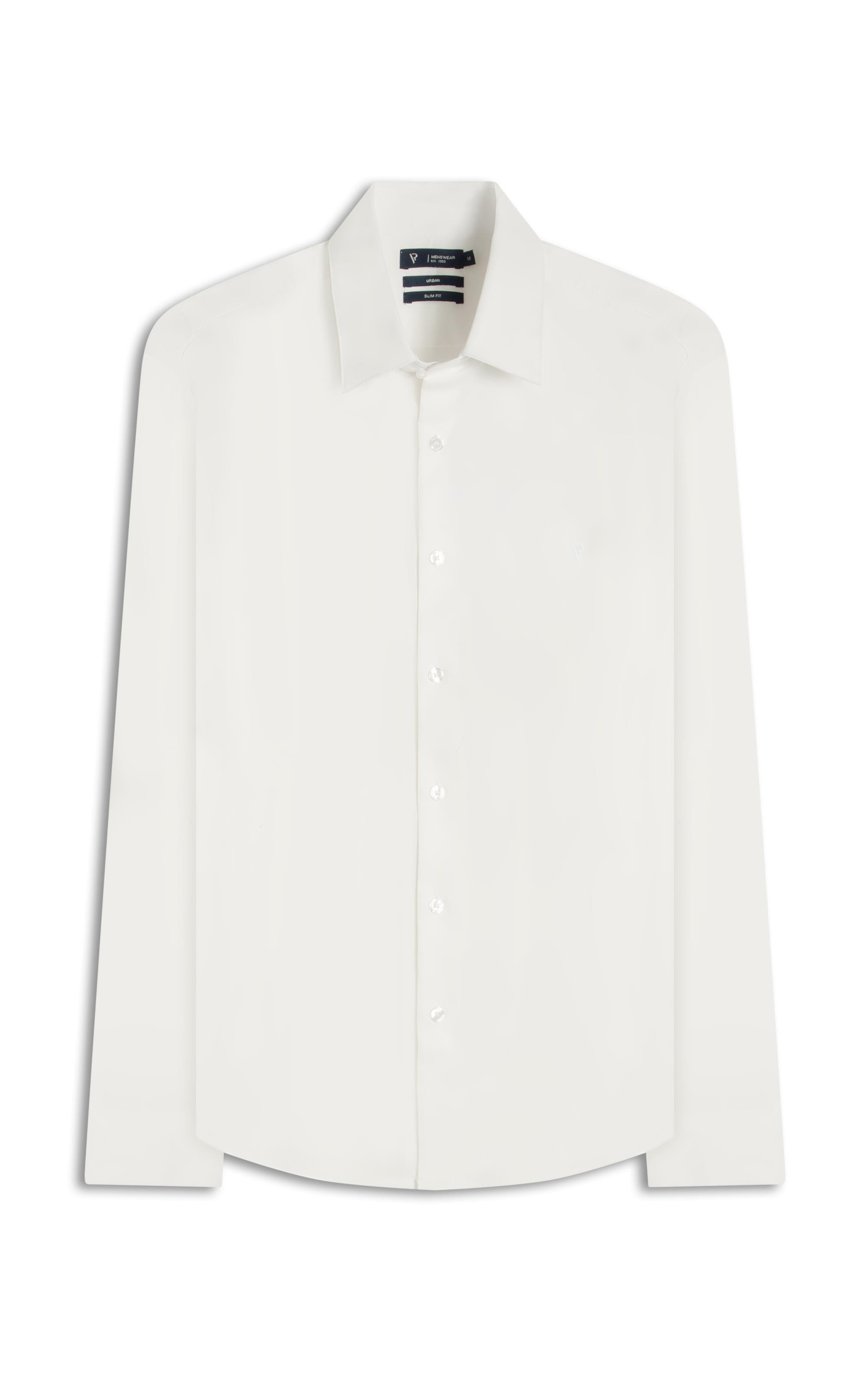 Camisa Cotton Stretch Slim Irish Branco