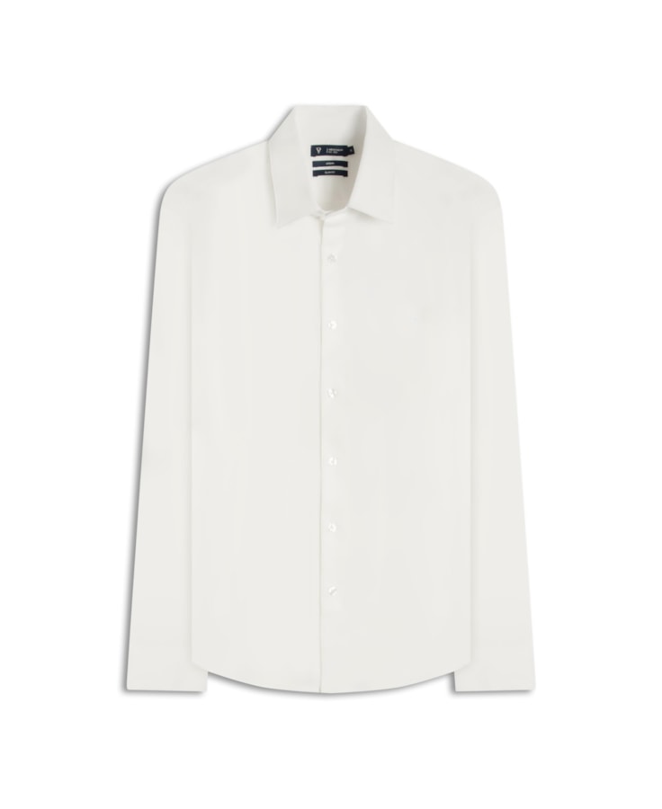 Camisa Cotton Stretch Slim Irish Branco
