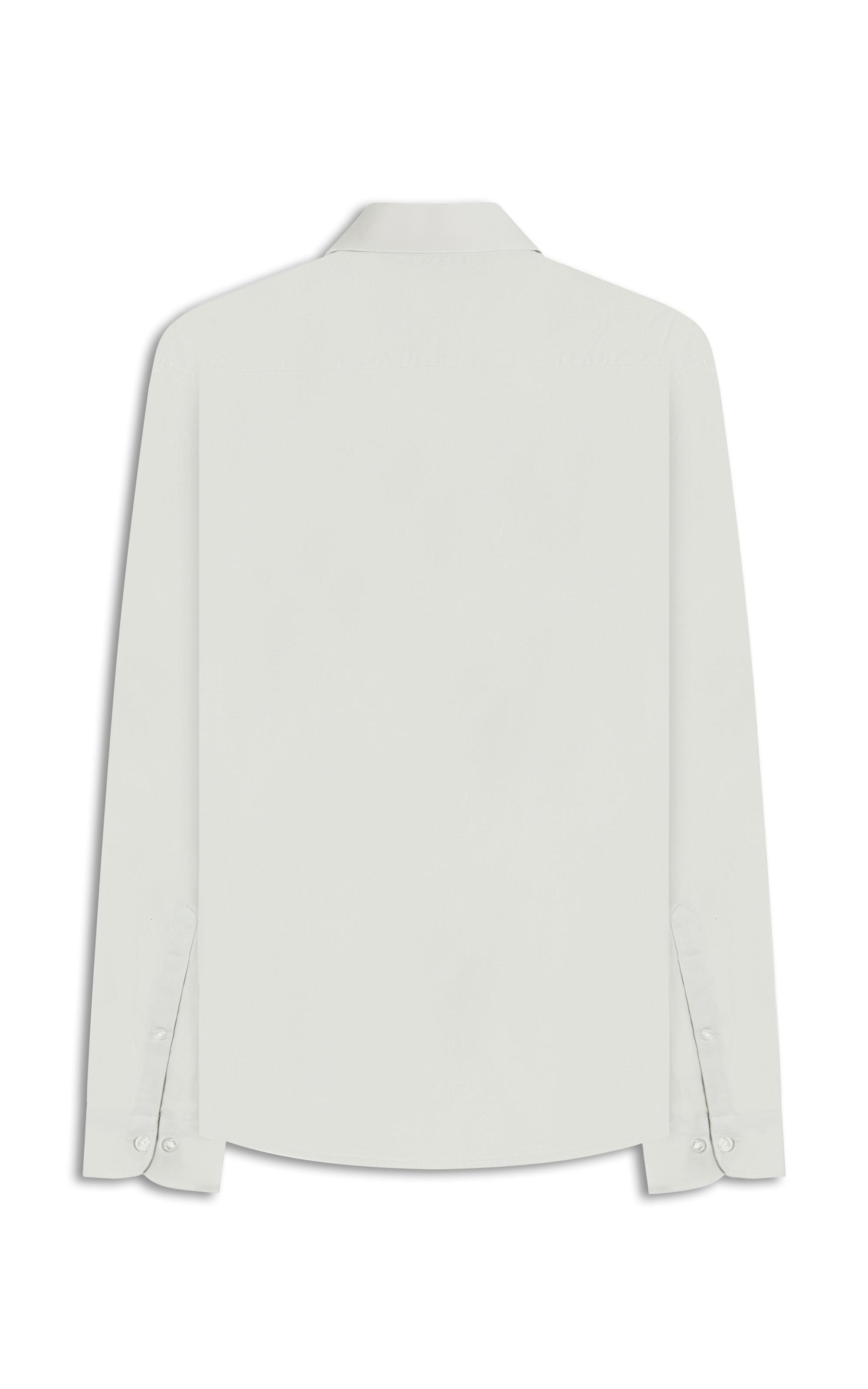 Camisa Cotton Stretch Slim Irish  Cinza Claro