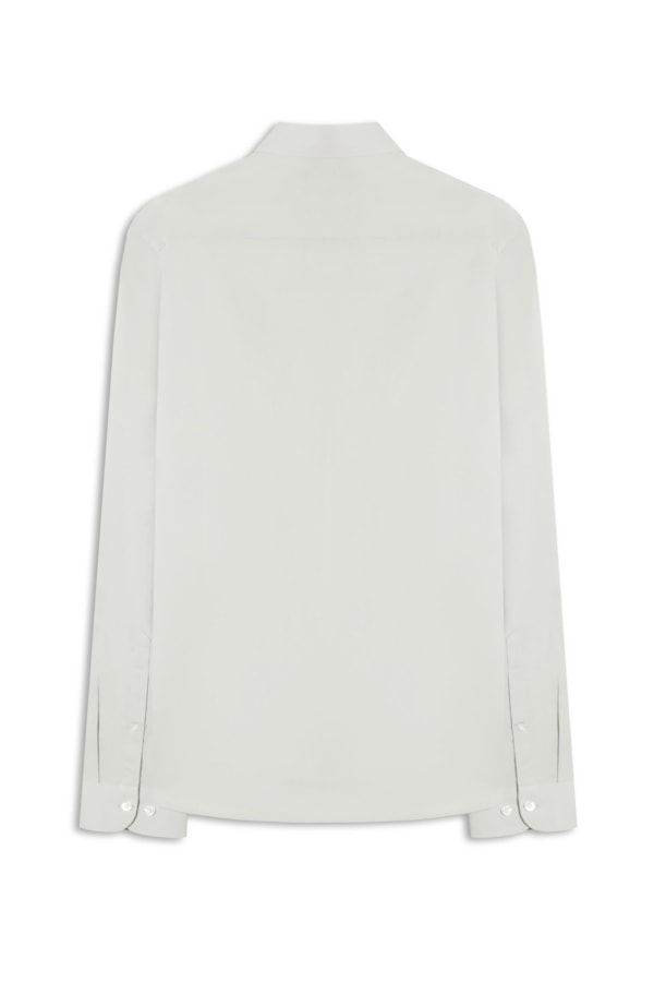 Camisa Cotton Stretch Slim Irish  Cinza Claro