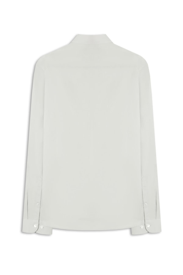 Camisa Cotton Stretch Slim Irish  Cinza Claro