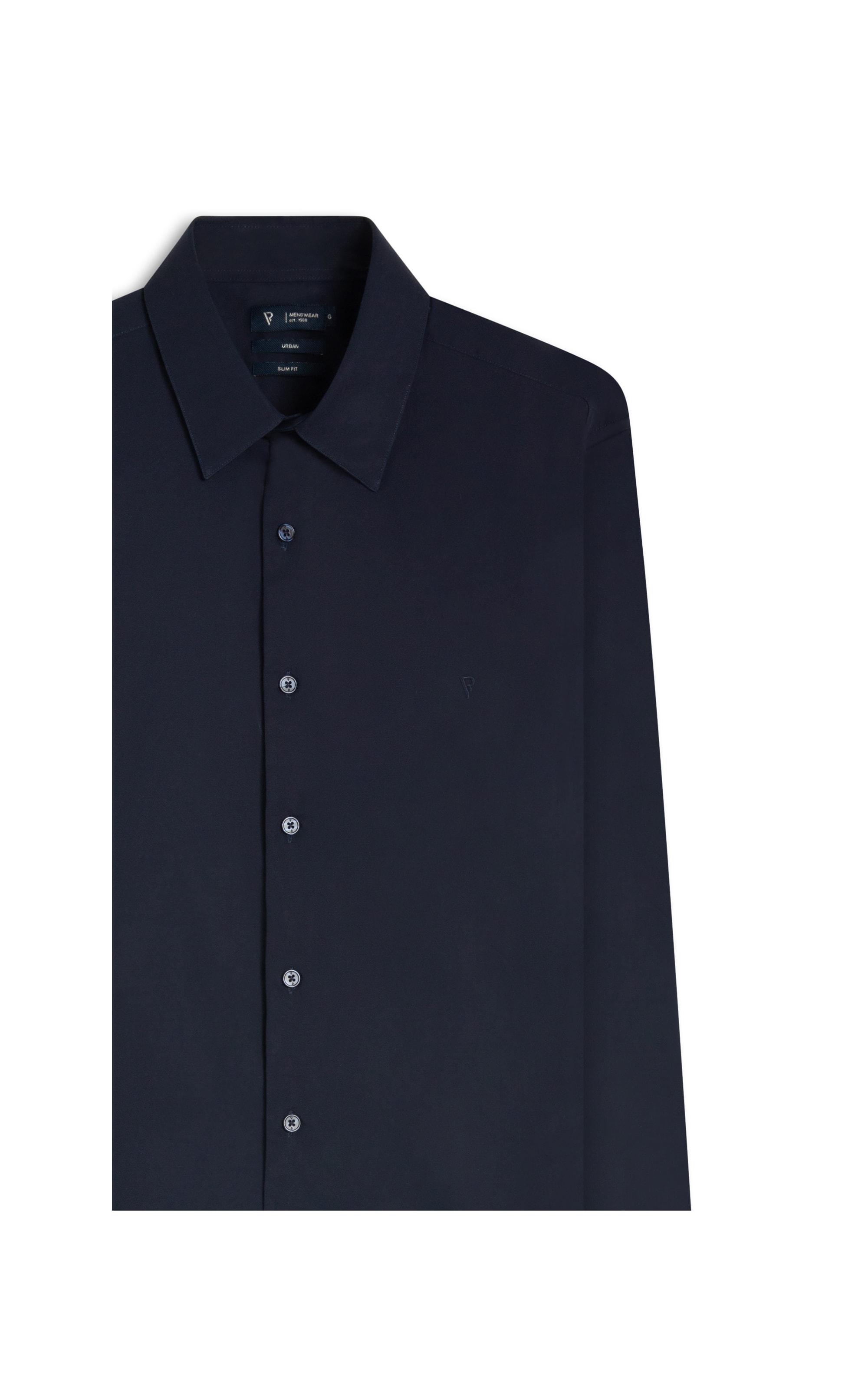 Camisa Cotton Stretch Slim Irish Dark Navy