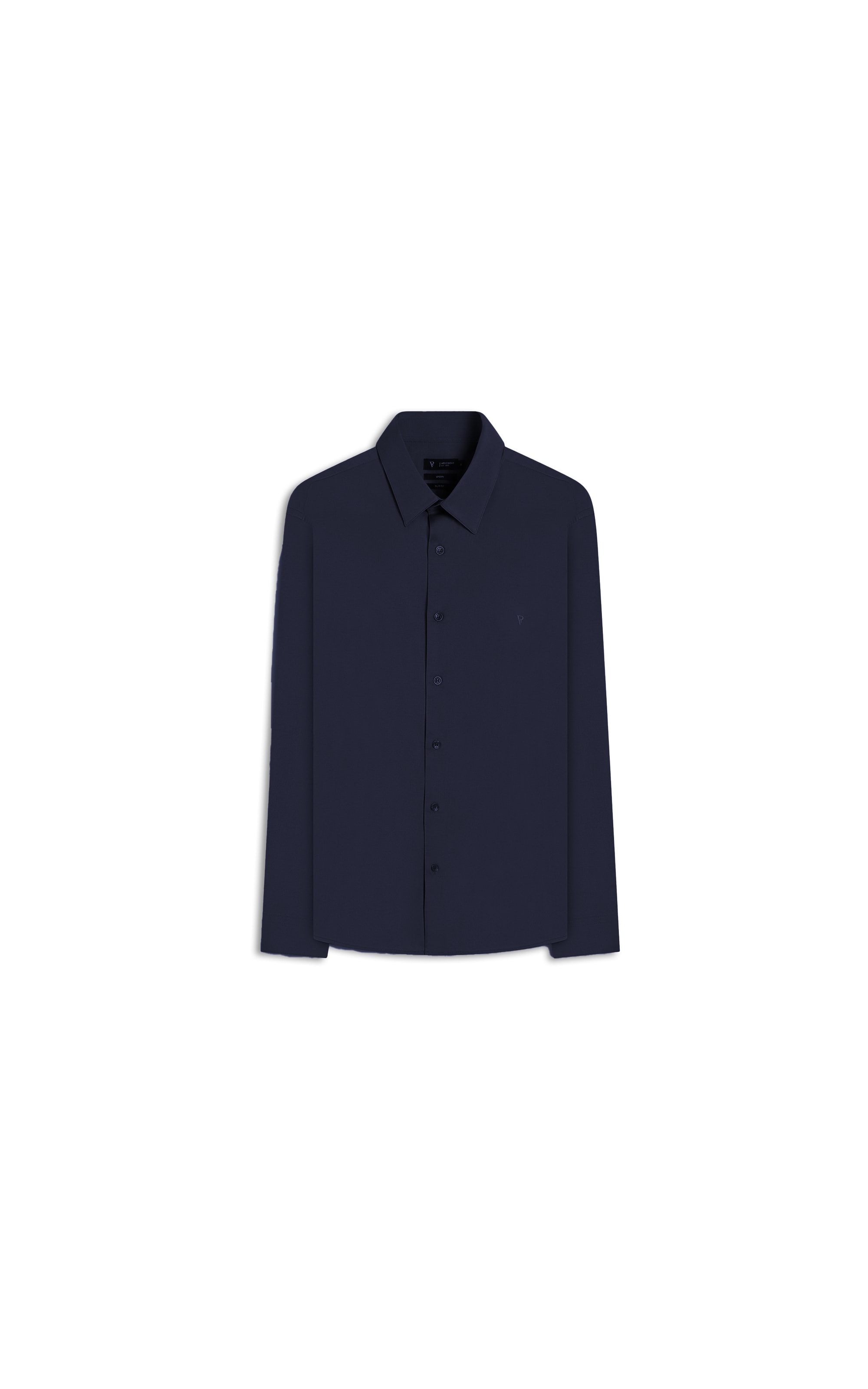 Camisa Cotton Stretch Slim Irish Dark Navy