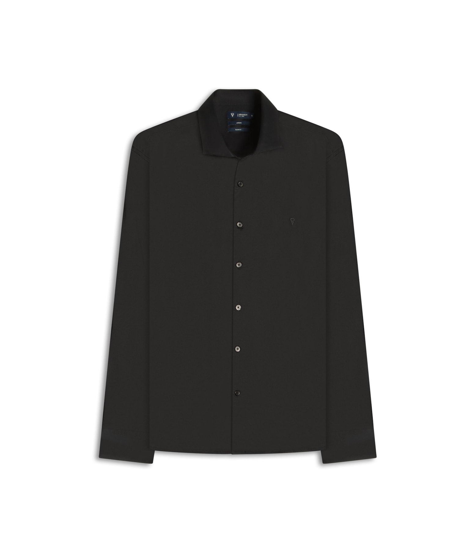 Camisa Cotton Stretch Slim Irish Preto