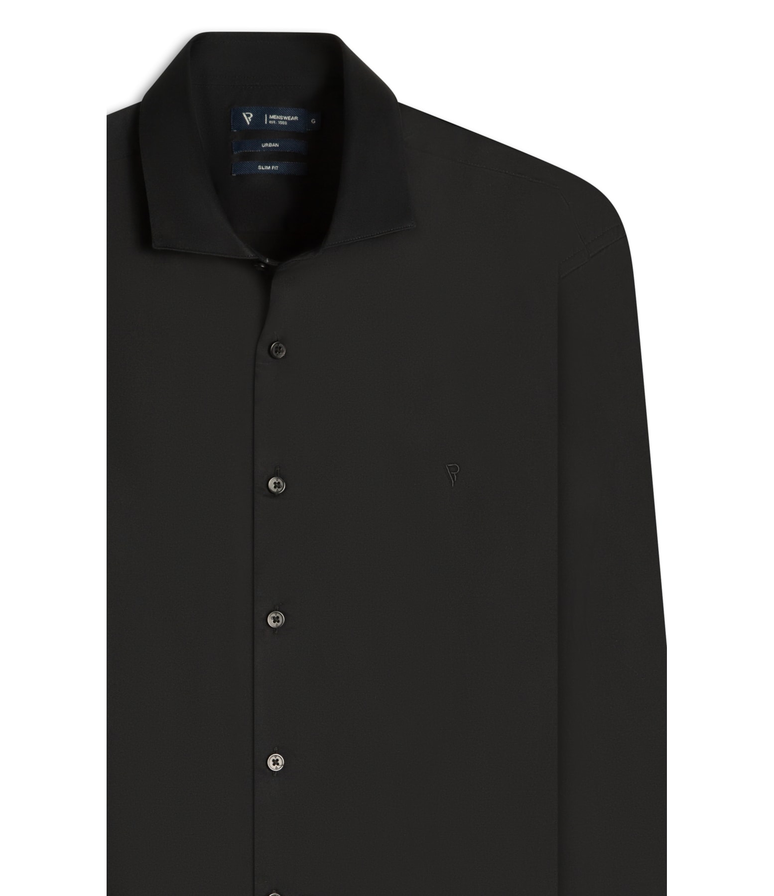 Camisa Cotton Stretch Slim Irish Preto