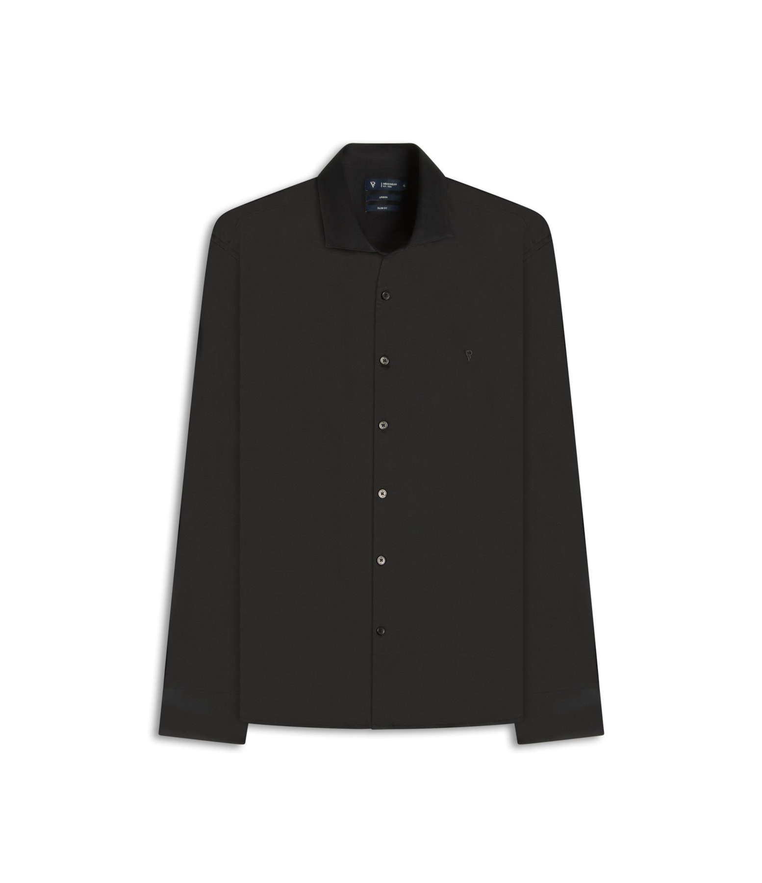 Camisa Cotton Stretch Slim Irish Preto