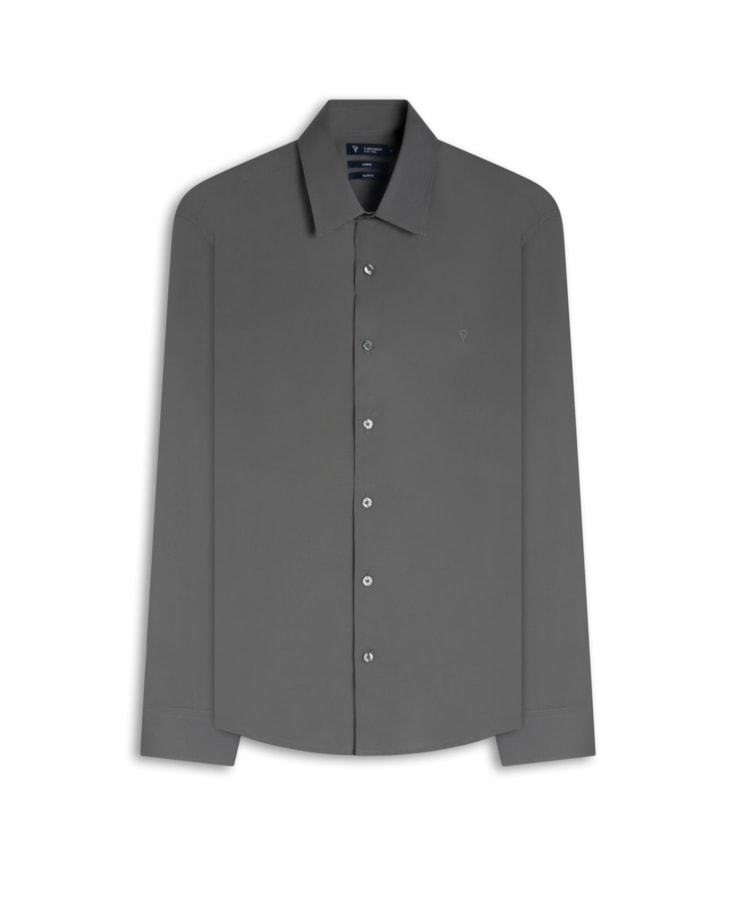 Camisa Cotton Stretch Slim Irish Verde Army
