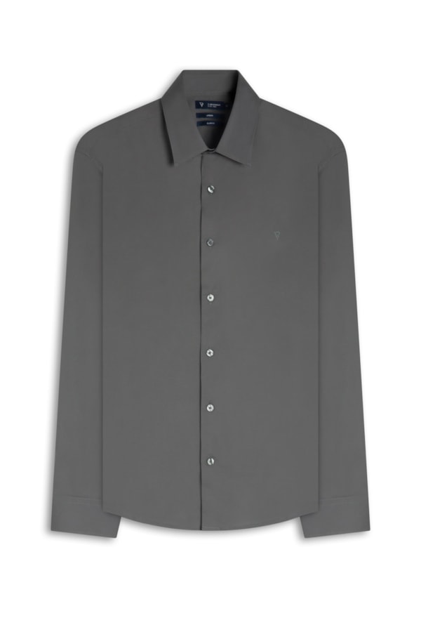 Camisa Cotton Stretch Slim Irish Verde Army