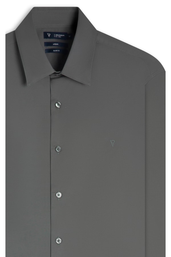 Camisa Cotton Stretch Slim Irish Verde Army