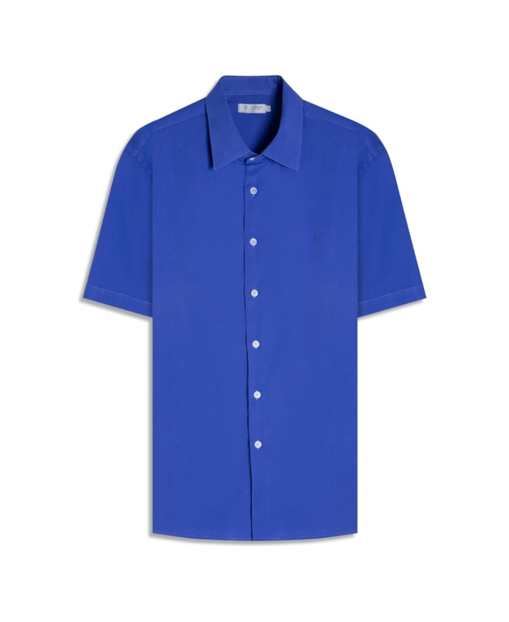Camisa Cottoncra Surf Anatomi Azul Bic