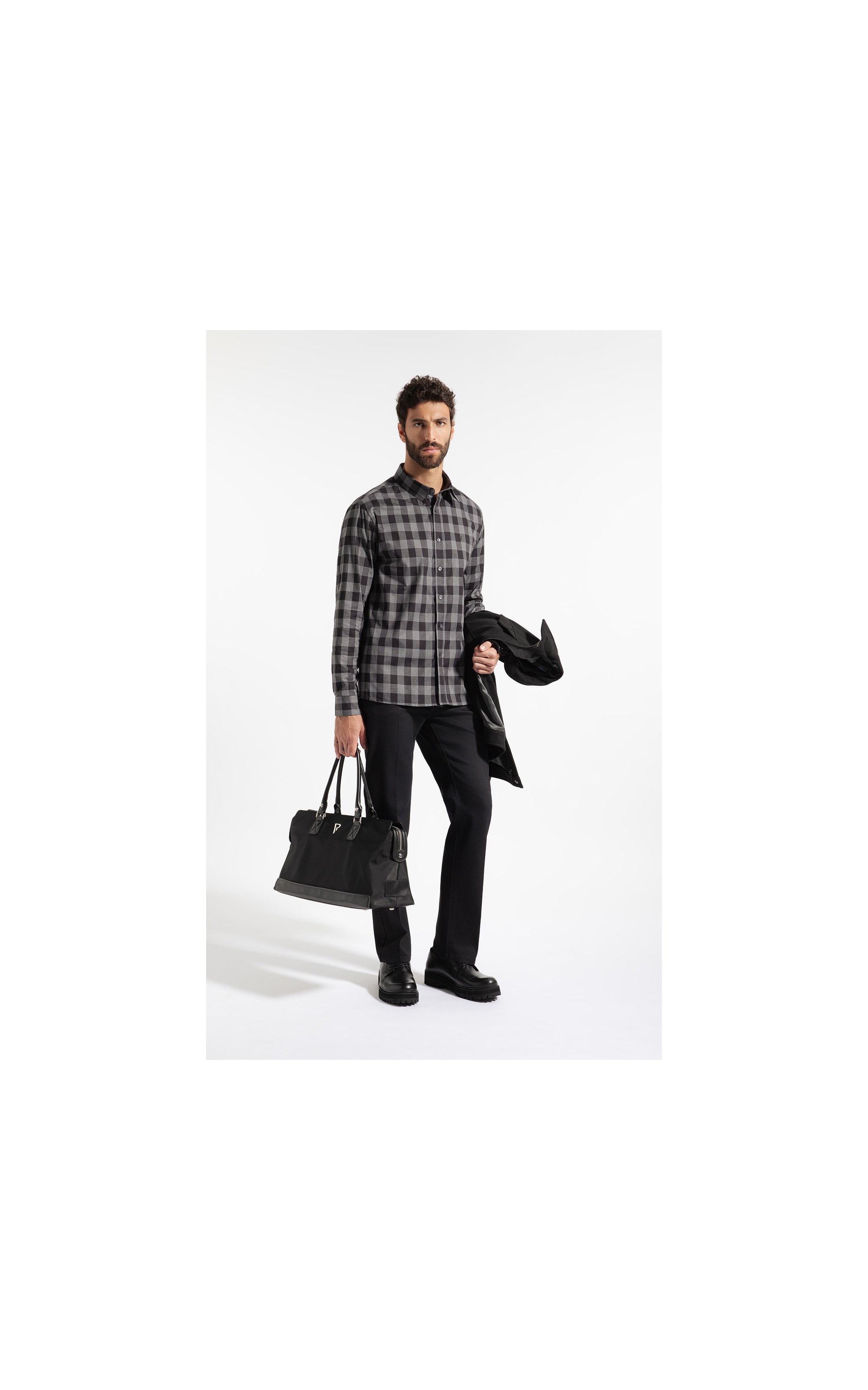 Camisa Fil a Fil Aprila Class Shang Preto