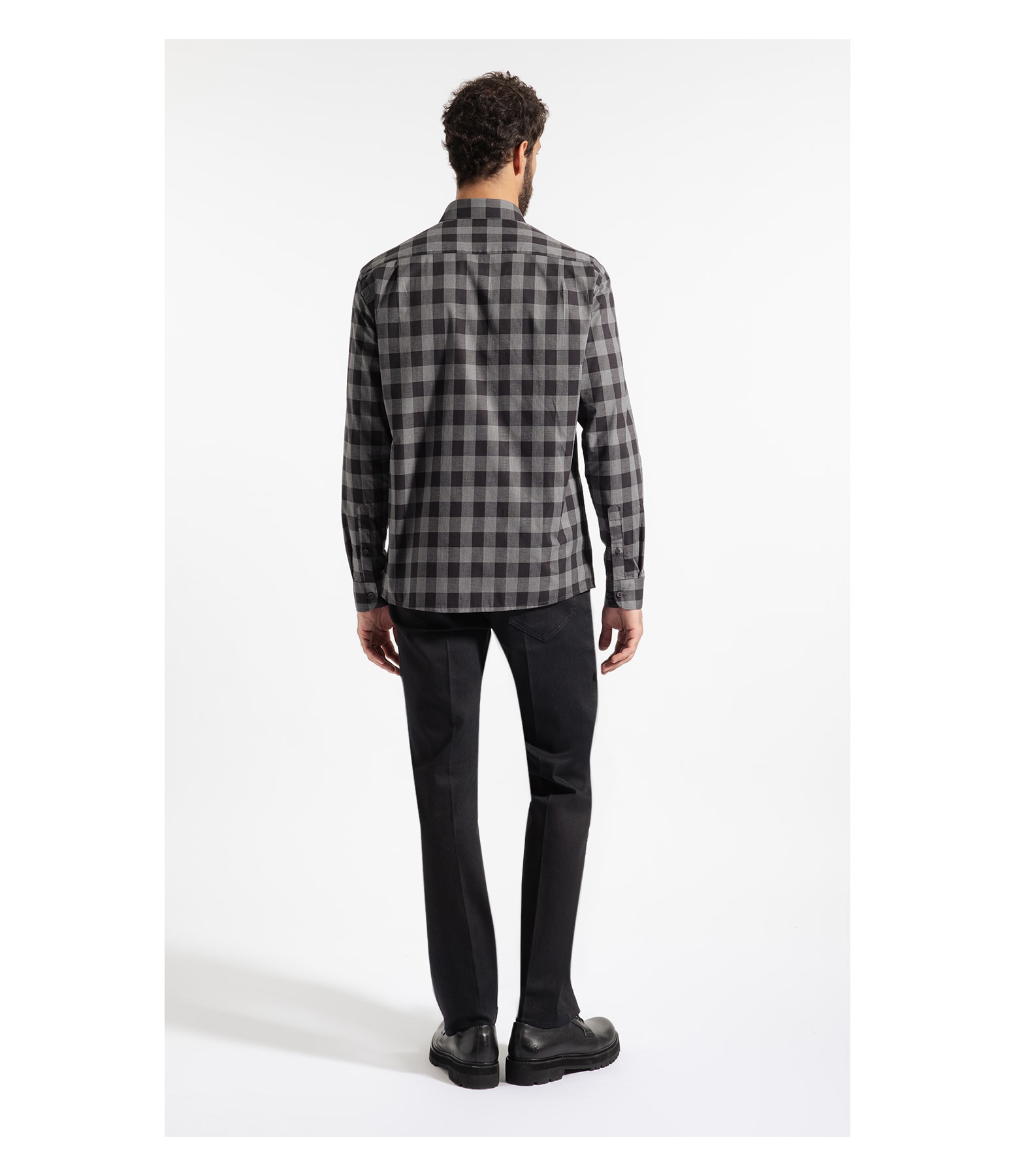 Camisa Fil a Fil Aprila Class Shang Preto