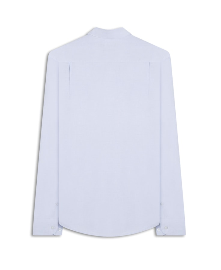 Camisa Fil a Fil Garda Classic Azul Claro