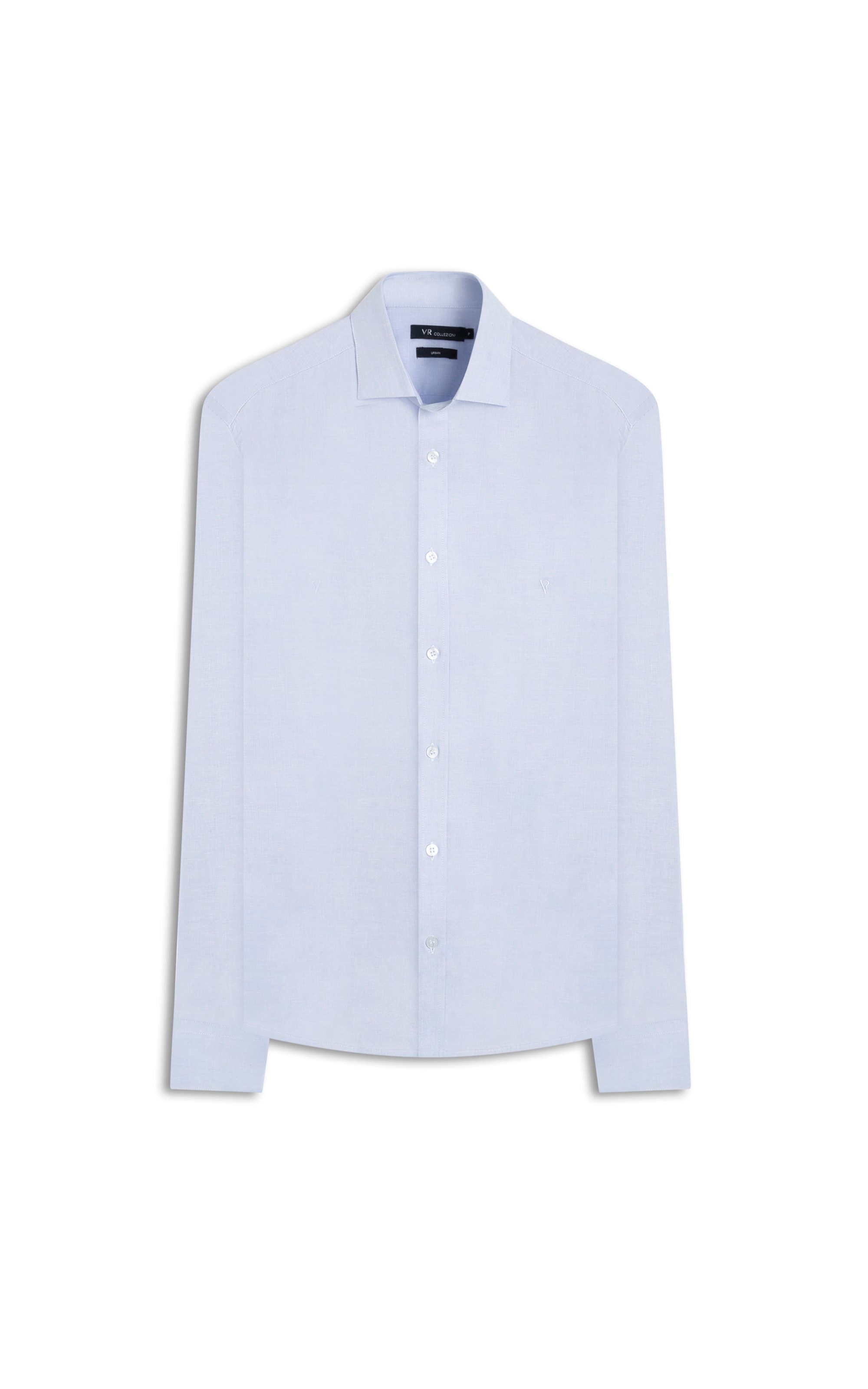 Camisa Fil a Fil Garda Classic Azul Claro