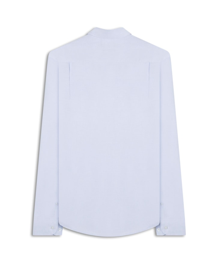 Camisa Fil a Fil Garda Classic Azul Claro