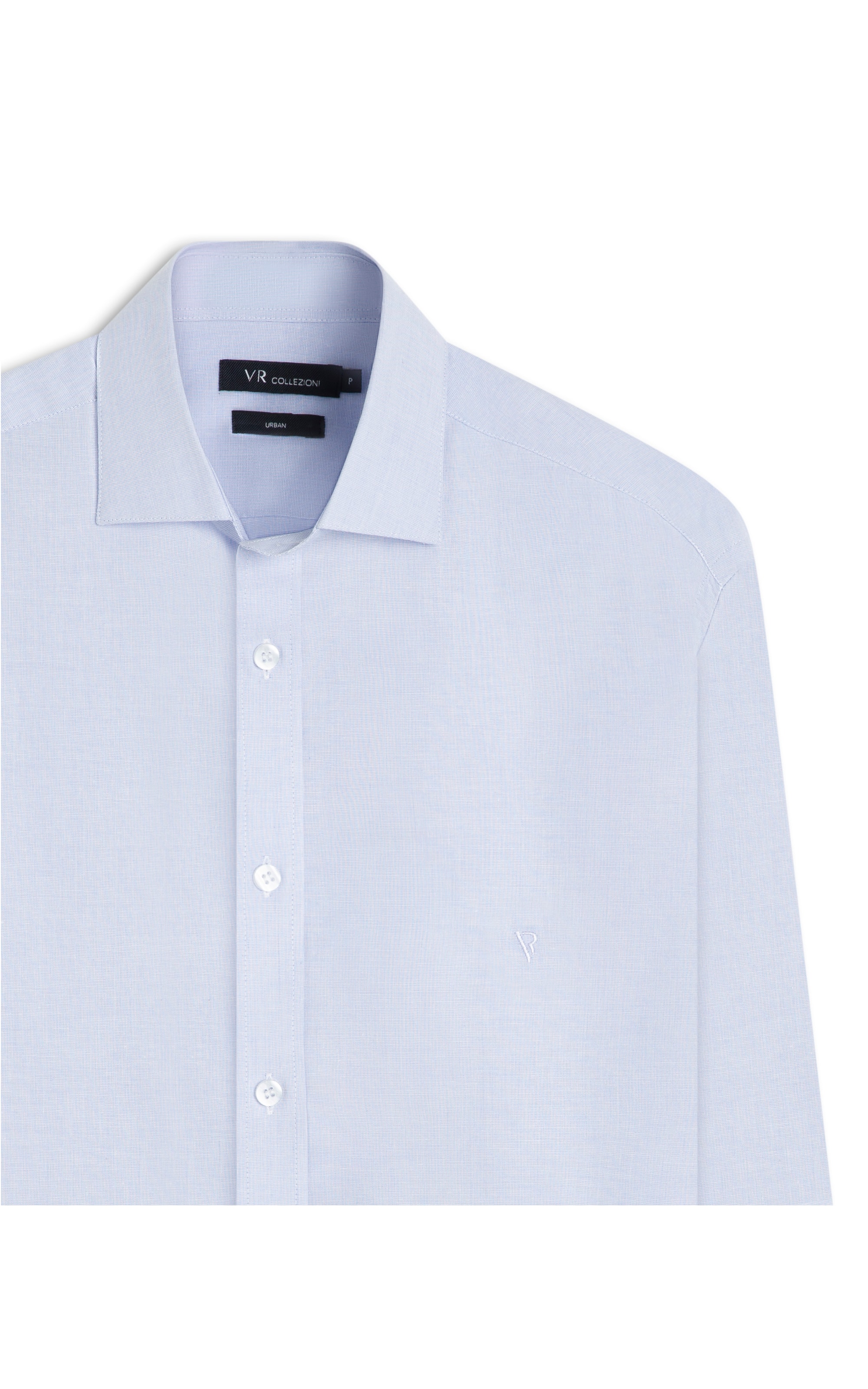 Camisa Fil a Fil Garda Classic Azul Claro