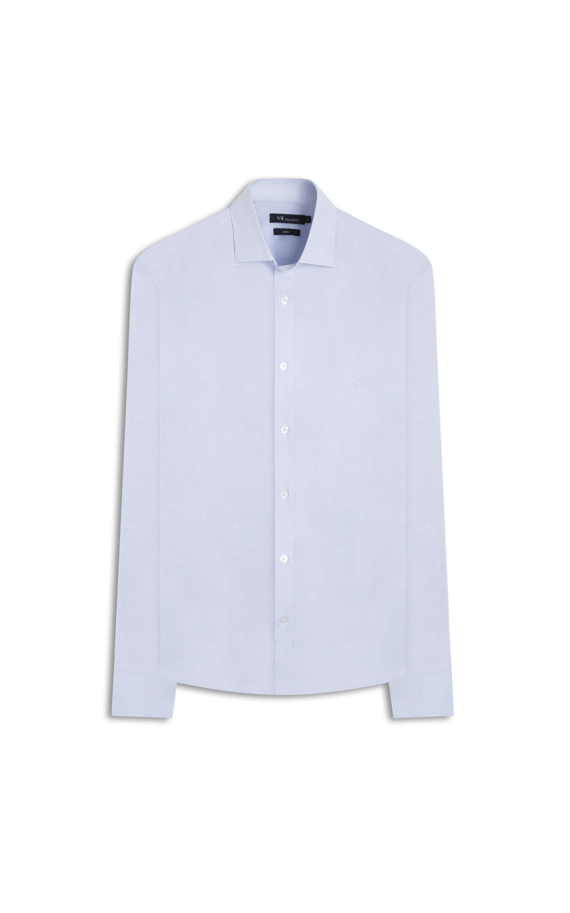 Camisa Fil a Fil Garda Classic Azul Claro