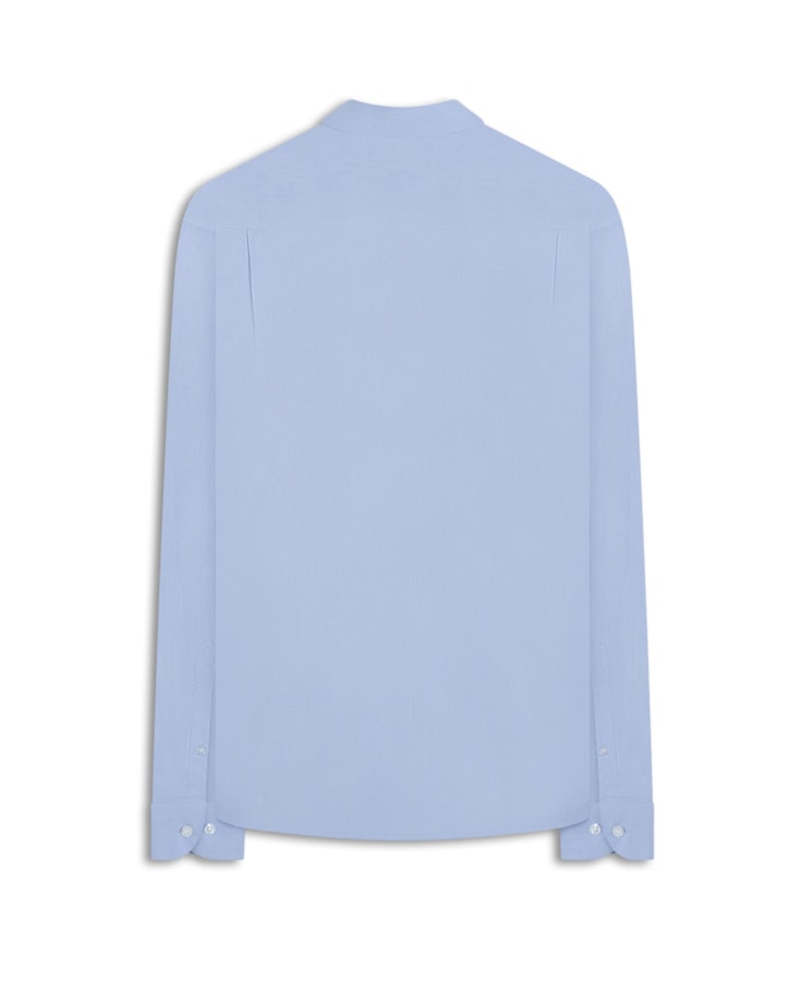 Camisa Fil a Fil Garda Classic Azul Seco