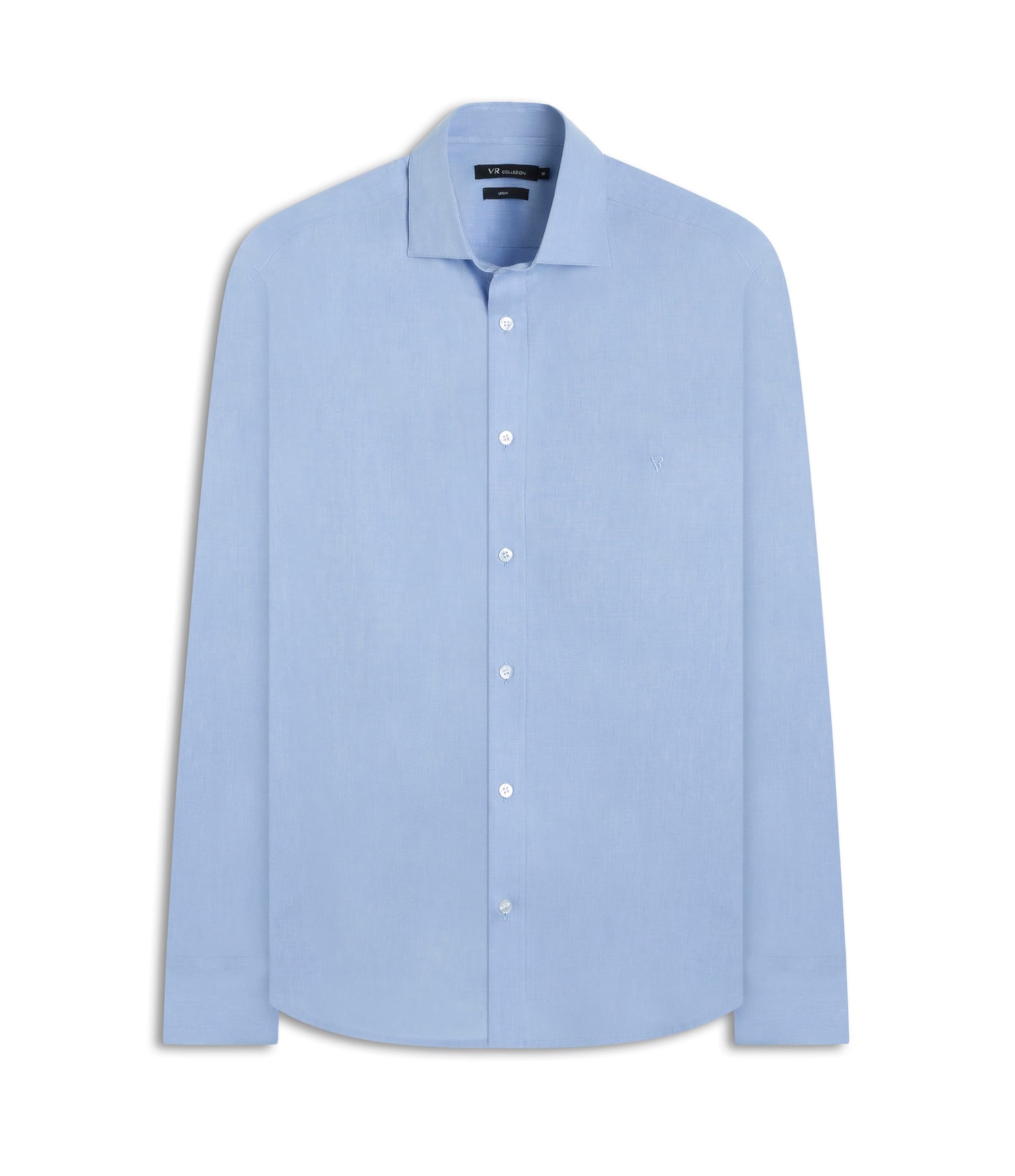 Camisa Fil a Fil Garda Classic Azul Seco
