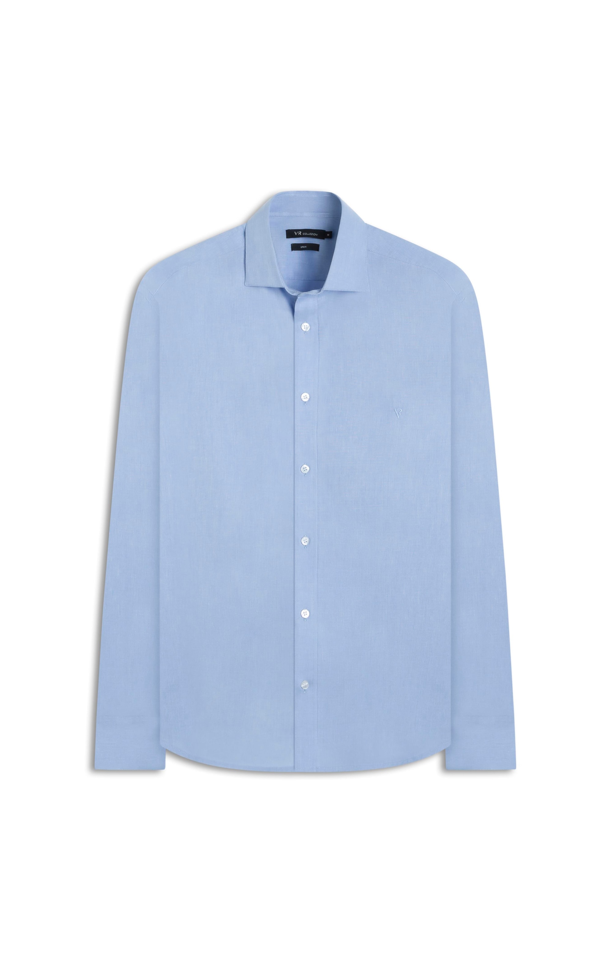 Camisa Fil a Fil Garda Classic Azul Seco