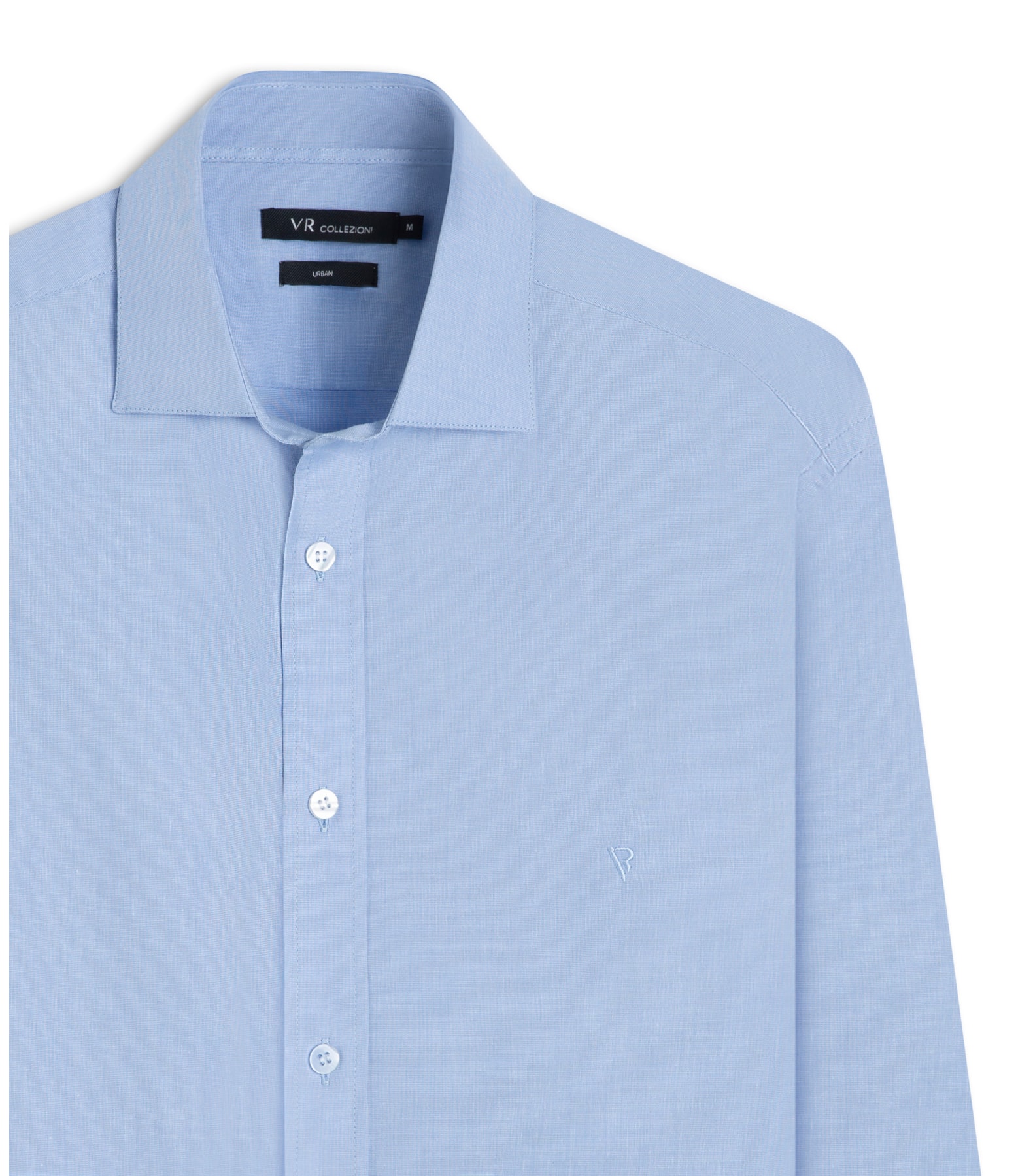 Camisa Fil a Fil Garda Classic Azul Seco