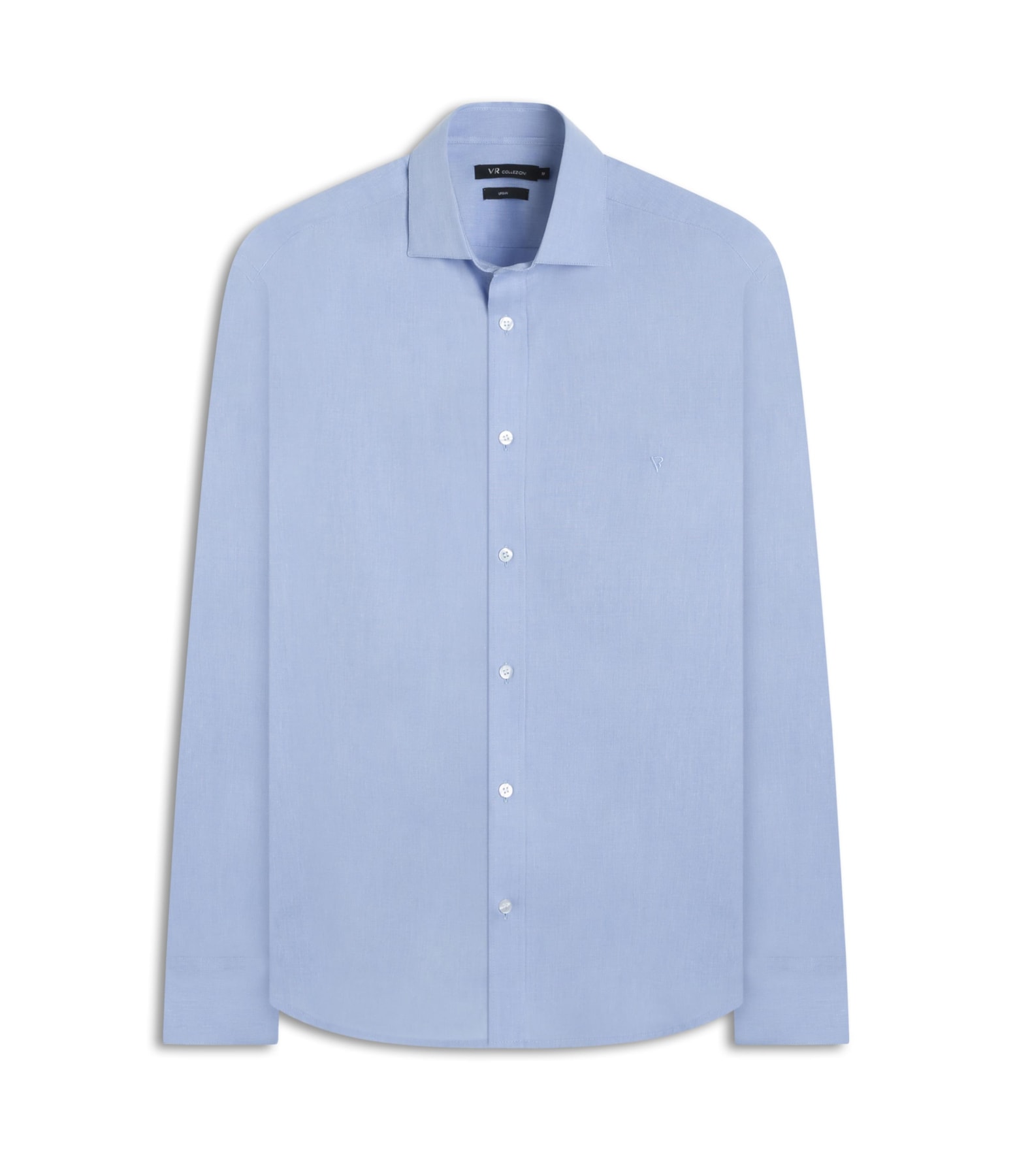 Camisa Fil a Fil Garda Classic Azul Seco