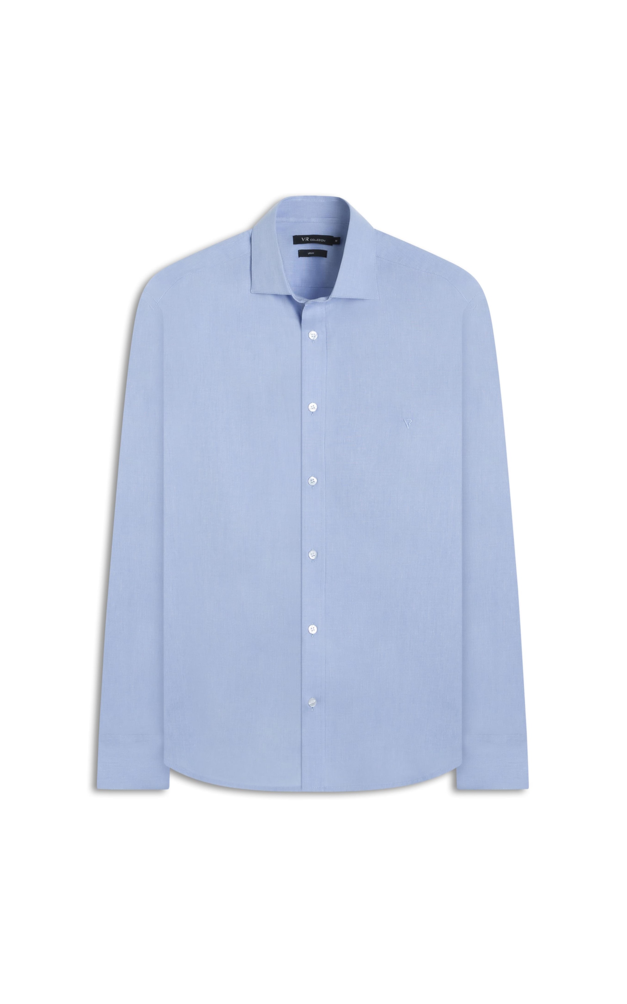 Camisa Fil a Fil Garda Classic Azul Seco